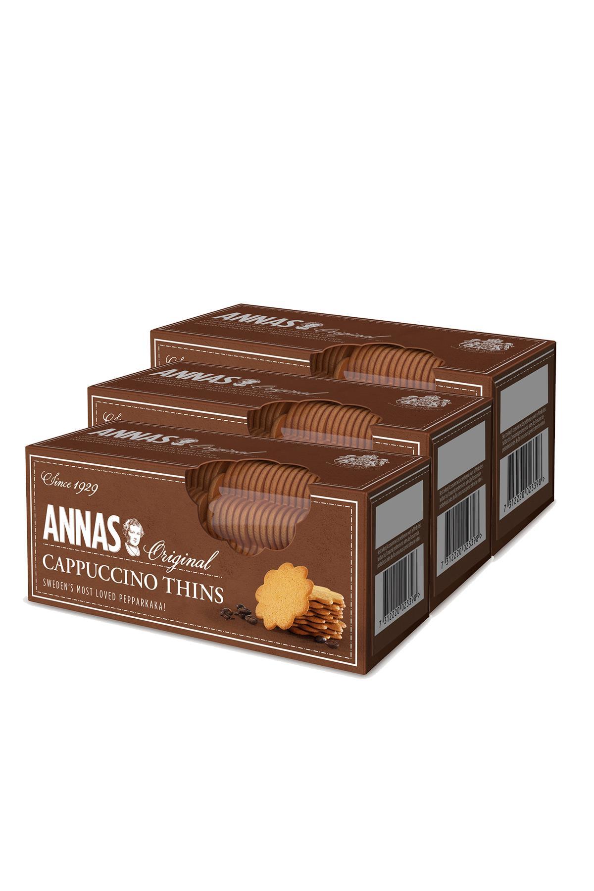 1_org_zoom Annas Cappuccino Thins 150 Gr x 3 Adet - Görsel 1