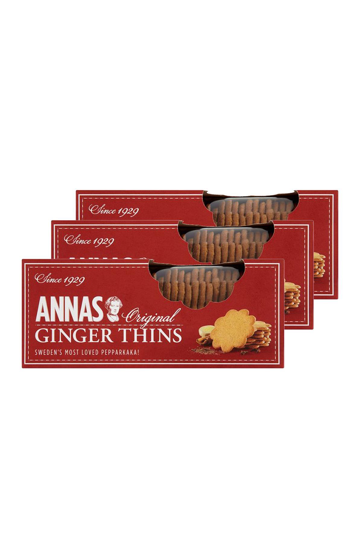 1_org_zoom Annas Ginger Thins 150 Gr X 3 Adet - Görsel 1