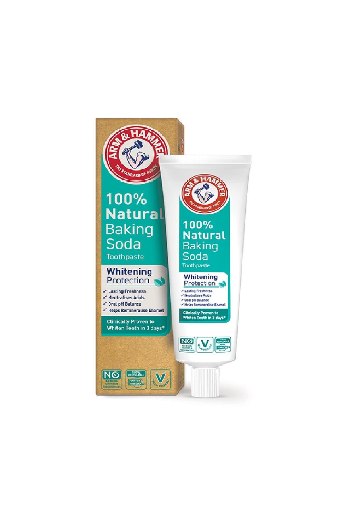 1_org_zoom Arm& Hammer %100 Doğal Beyazlık Koruyucu Diş Macunu - Görsel 1