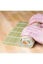 Bambu Sushi Sarma Hasırı Sushi Wrapping Mat - Yeşil - Görsel 2