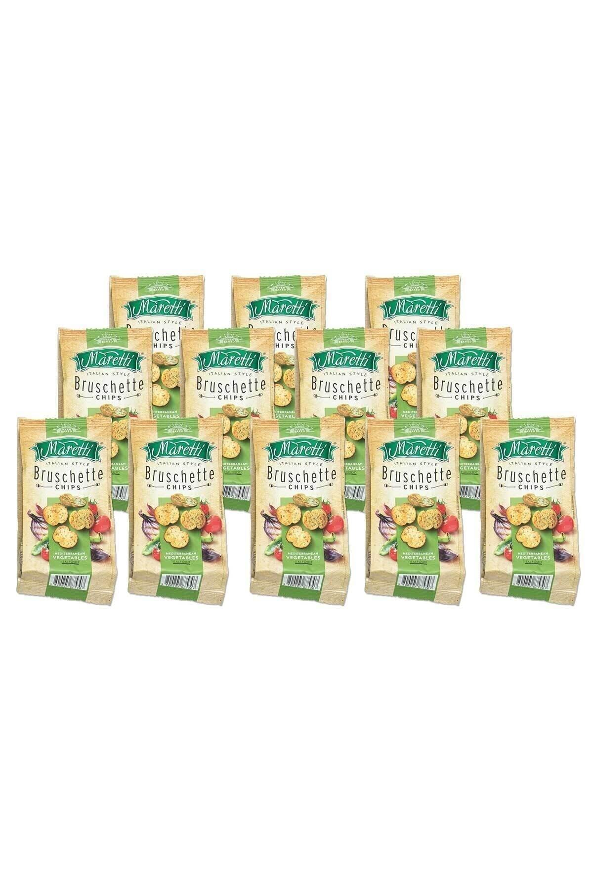 1_org_zoom Maretti Bruschette Medıterranean Vegetables 70gr X12 - Görsel 1