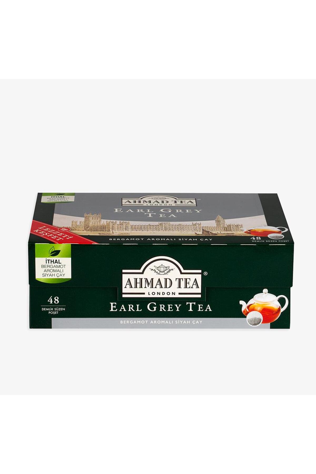 1_org_zoom Ahmad Tea Earl Grey Tea Demlik Poşet Çay 48’li 153 g - Görsel 1