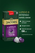 Jacobs Lungo 8 Intenso Nespresso Uyumlu Alüminyum Kapsül Kahve 10 Adet X 10 Paket - Görsel 2