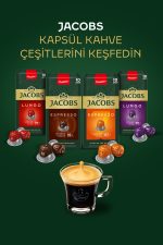 Jacobs Lungo 8 Intenso Nespresso Uyumlu Alüminyum Kapsül Kahve 10 Adet X 10 Paket - Görsel 5