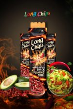 Long Chips Acı Biber Aromalı Uzun Patates Cipsi 75 Gr - Kıtır ve Baharatlı Atıştırmalık - Görsel 3