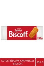 Biscoff Karamelize Lotus Bisküvi 250 g – Yoğun Aromalı Kıtır Lezzetli Atıştırmalık