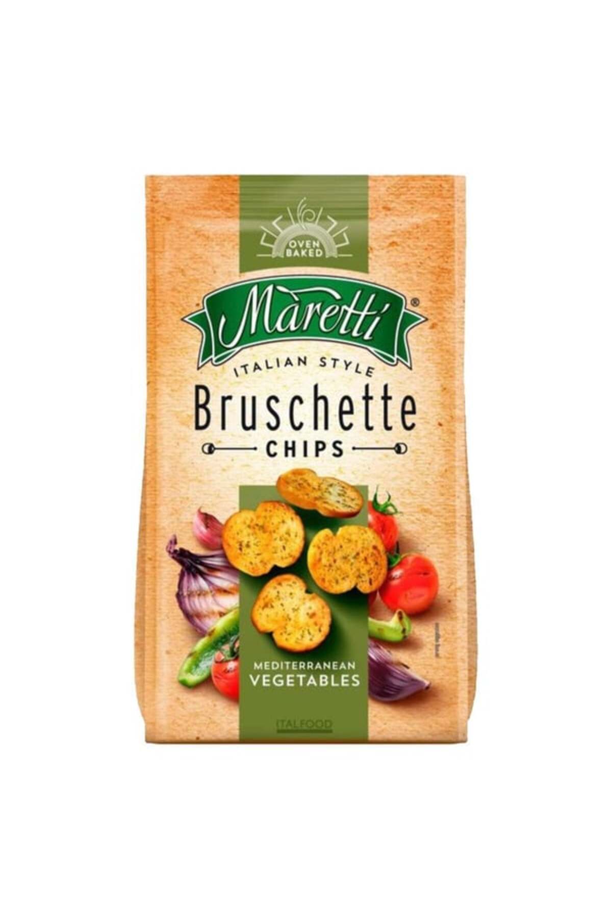 1_org_zoom Maretti Bruschette Chips Akdeniz Sebzeli Kızarmış Ekmek 70 gr - Görsel 1