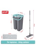 Proff Flat Tablet Mop Paspas Temizlik Seti, Mikrofiber Mop - Görsel 3