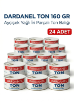 Dardanel Ton Profesyonel Ayçiçek Yağlı İri Parçalı Ton Balığı 160 Gr. X 24 Adet
