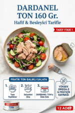 Dardanel Ton Profesyonel Ayçiçek Yağlı İri Parçalı Ton Balığı 160 Gr. X 12 Adet - Görsel 2