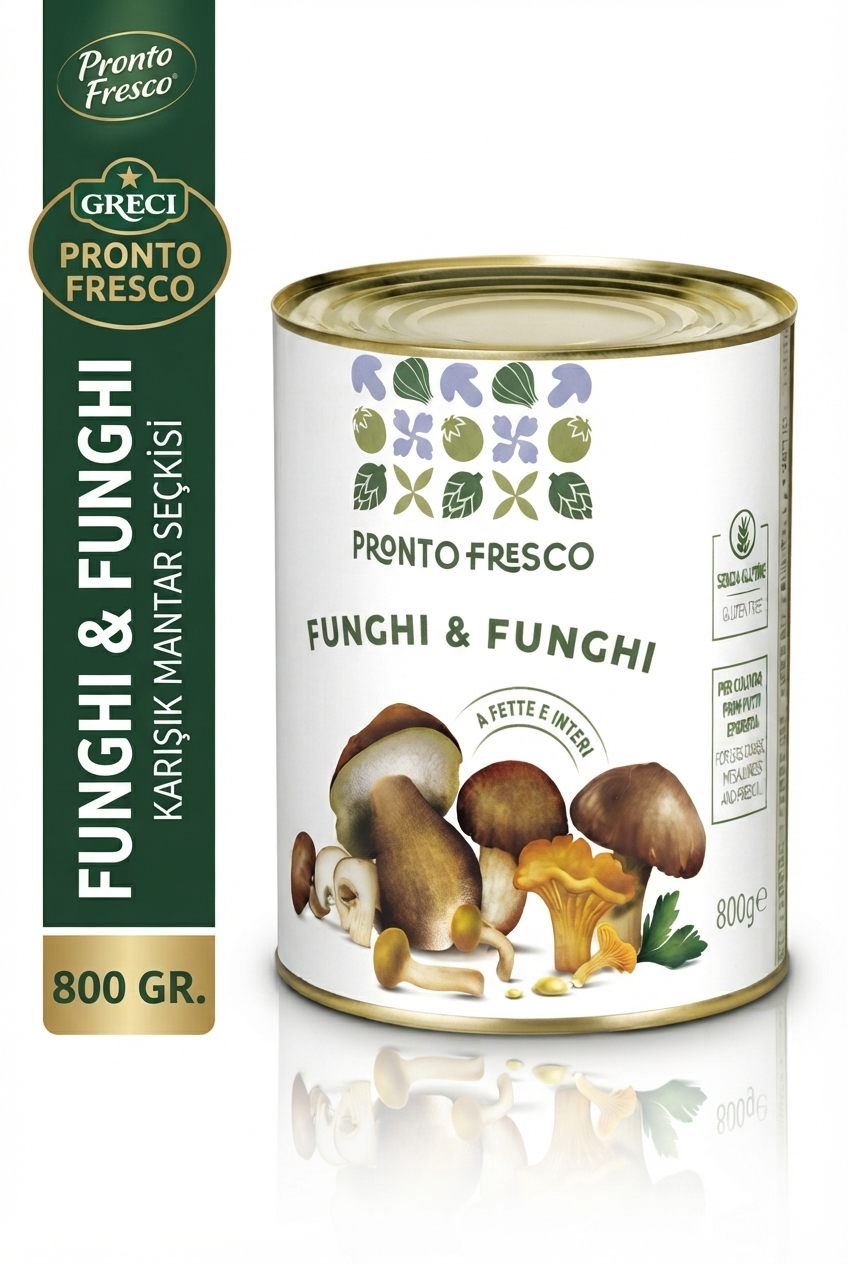 Gemini_Generated_Image_ao6mhgao6mhgao6m Pronto Fresco Sotelenmiş Mantar Konservesi 800 Gr - Görsel 1