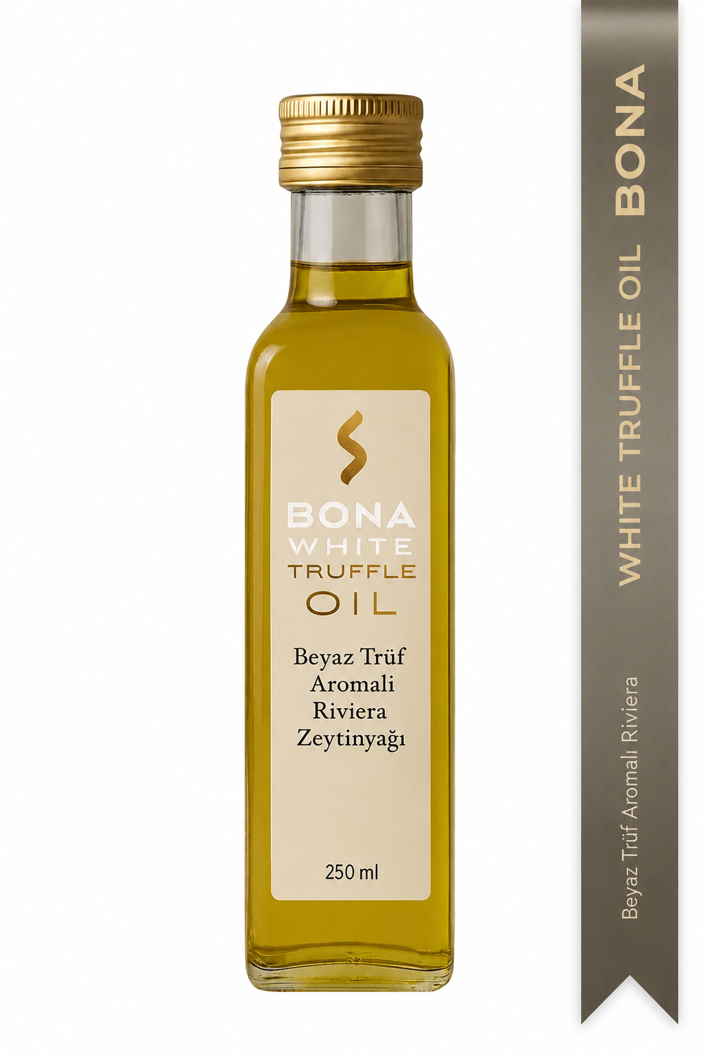 bona1 Bona Beyaz Trüf Aromalı Riviera Zeytinyağı 250 ML - Görsel 1