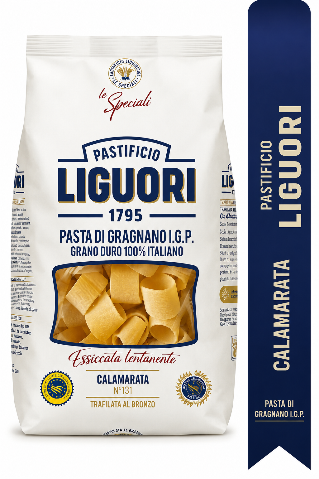 calamarata1 Liguori Calamarata İtalyan Makarna 500 Gr. - Görsel 1