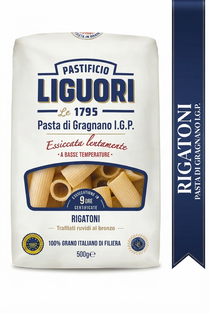 rigatoni Liguori Rigatoni İtalyan Makarna 500 Gr. - Görsel 1